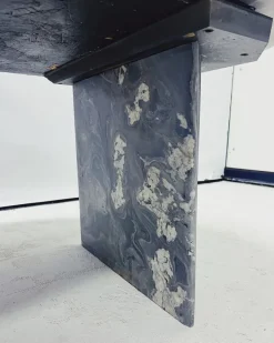 Pamono Oval Marble Coffee Table, 1980s Best