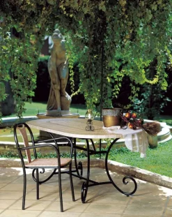 Pamono Oval Rubino Marble Mosaic Table from Egram Hot