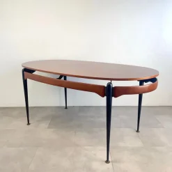 Pamono Oval Table by Silvio Cavatorta, 1960s Outlet