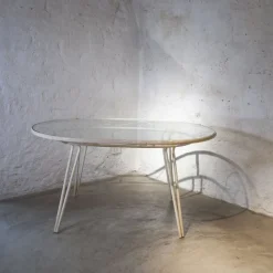 Pamono Oval-Shaped Garden Table in Wrought Iron by Gio Ponti, 1950s New