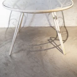 Pamono Oval-Shaped Garden Table in Wrought Iron by Gio Ponti, 1950s New