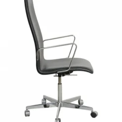 Pamono Oxford Chair in Black Essential Leather by Arne Jacobsen, 2000s Online