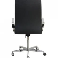 Pamono Oxford Chair in Black Essential Leather by Arne Jacobsen, 2000s Online