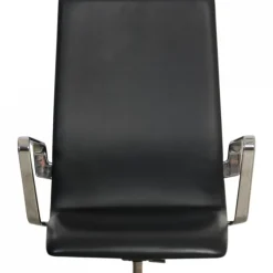 Pamono Oxford Chair in Black Essential Leather by Arne Jacobsen, 2000s Hot