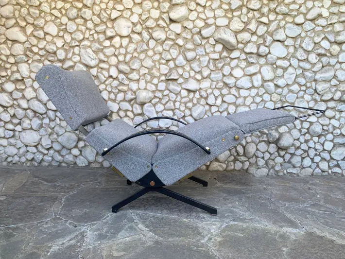 Pamono P40 Lounge Chair by Osvaldo Borsani for Tecno, Italy, 1950s New