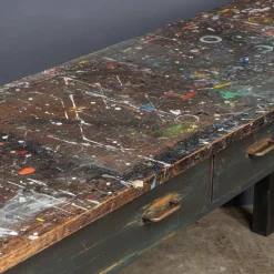 Pamono Paint Splashed Art Department Table, 1960s Best
