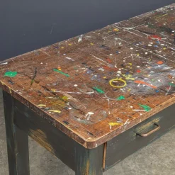 Pamono Paint Splashed Art Department Table, 1960s Best