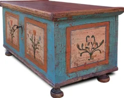 Pamono Painted Chest with Floral Motifs, 1810s Best