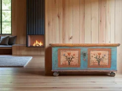 Pamono Painted Chest with Floral Motifs, 1810s Best