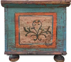 Pamono Painted Chest with Floral Motifs, 1810s Best