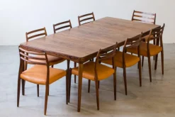 Pamono Palisander Dining Table by H. W Klein for Bramin, 1950s Online