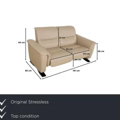 Pamono Panorama Leather Two-Seater Sofa from Stressless Hot