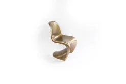 Pamono Panton Chair in Gold from Vitra, 1990s Discount