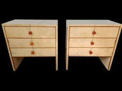 Pamono Parchment Nightstands, Set of 2