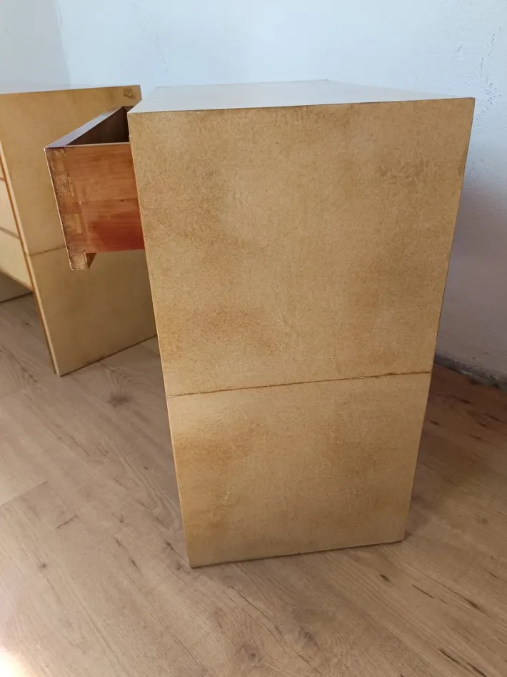 Pamono Parchment Nightstands, Set of 2