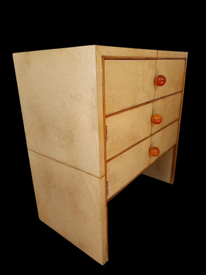 Pamono Parchment Nightstands, Set of 2