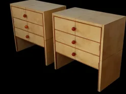 Pamono Parchment Nightstands, Set of 2