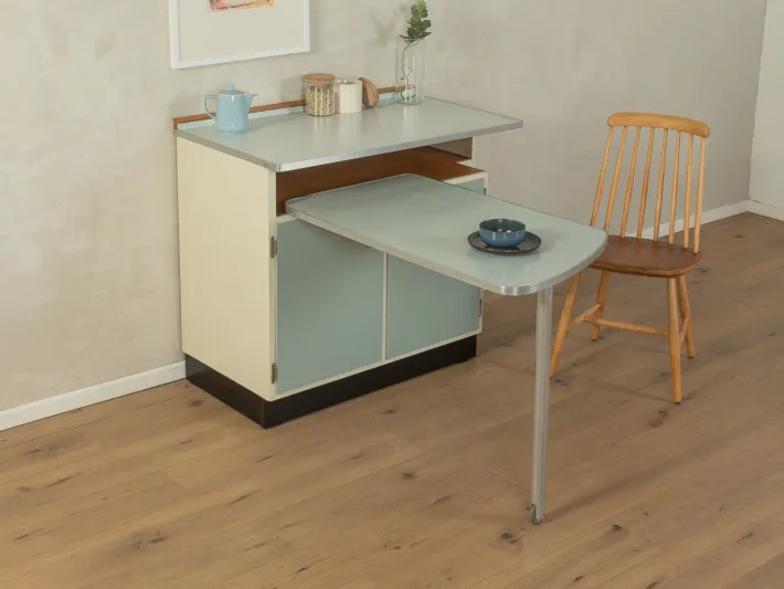 Pamono Pastel Kitchen Cabinet with Table, 1950s New