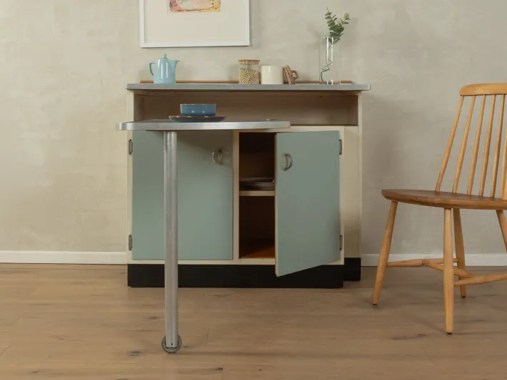 Pamono Pastel Kitchen Cabinet with Table, 1950s New