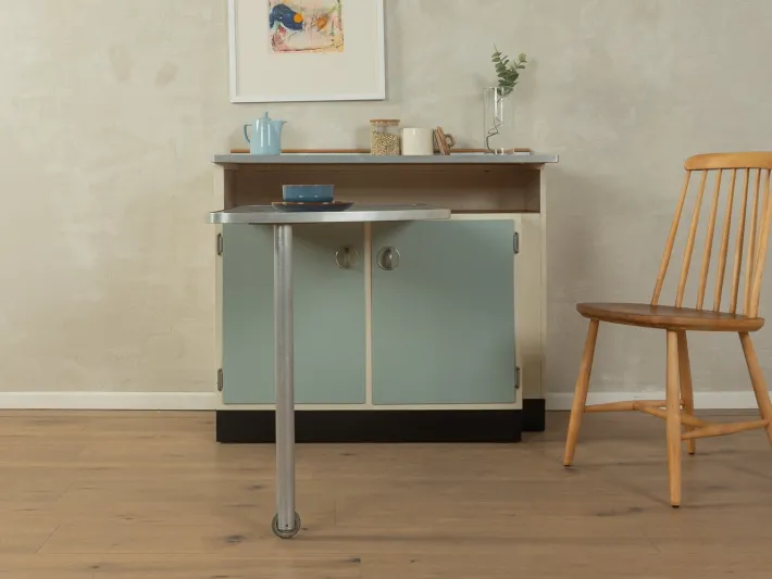 Pamono Pastel Kitchen Cabinet with Table, 1950s New