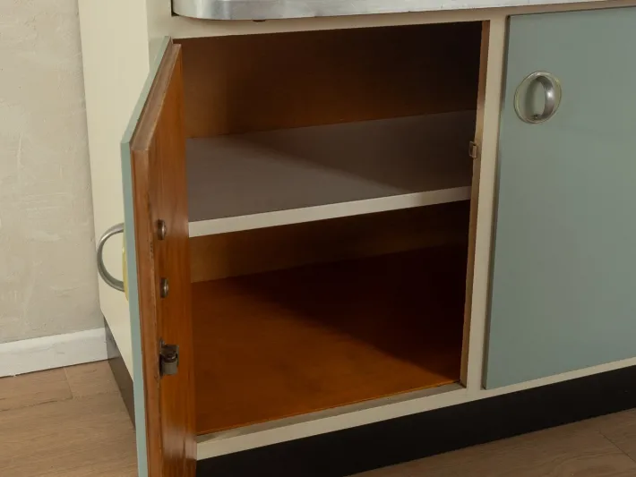 Pamono Pastel Kitchen Cabinet with Table, 1950s New