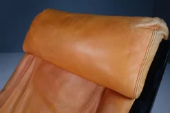 Pamono Patinated Cognac Leather Sgarsul Rocking Chair by Gae Aulenti for Poltronova, 1960s Online