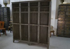 Pamono Patinated Ghent Locker Cabinet,1930s Outlet