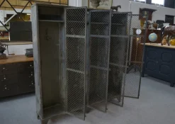 Pamono Patinated Ghent Locker Cabinet,1930s Outlet