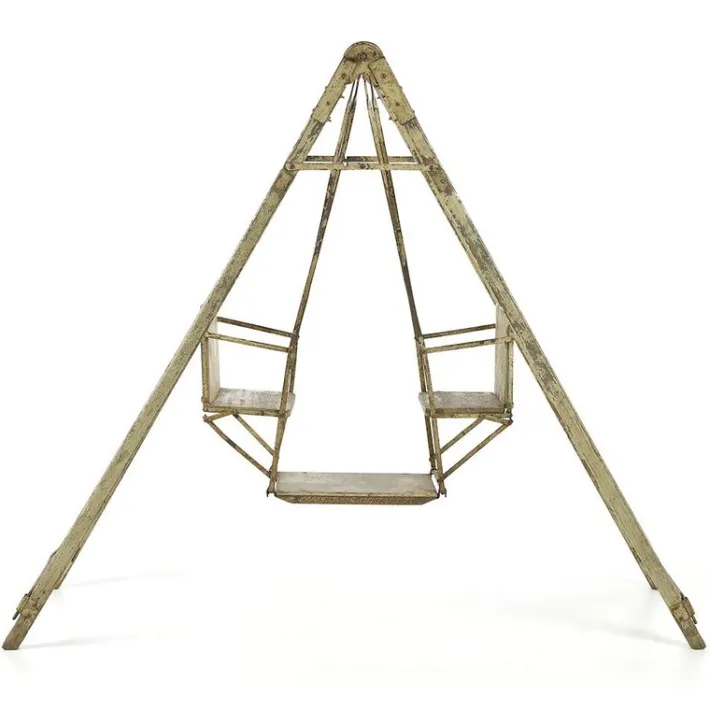 Pamono Patinated Iron Outdoor Swing Discount