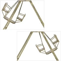 Pamono Patinated Iron Outdoor Swing Discount