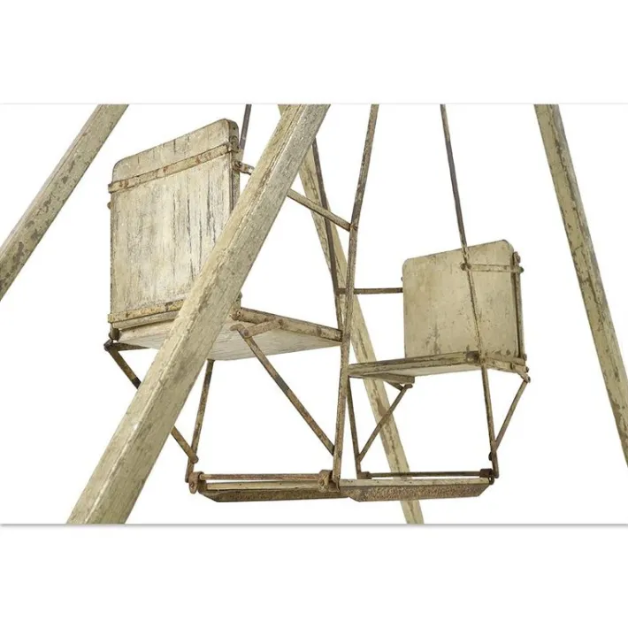 Pamono Patinated Iron Outdoor Swing Discount