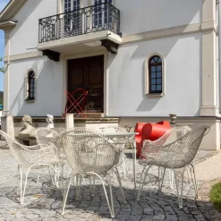 Pamono Patio Furniture Set, Italy, 1950s, Set of 6 Outlet