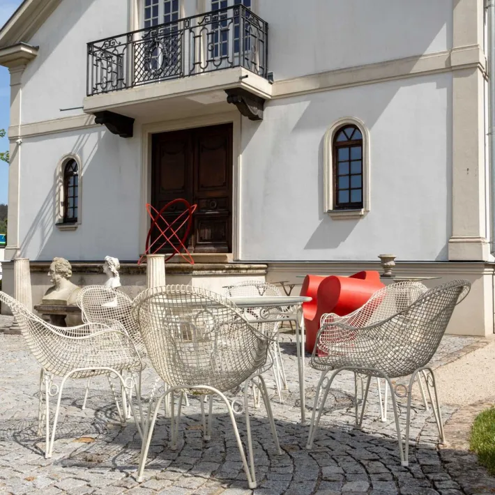 Pamono Patio Furniture Set, Italy, 1950s, Set of 6 Outlet