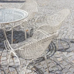 Pamono Patio Furniture Set, Italy, 1950s, Set of 6 Outlet