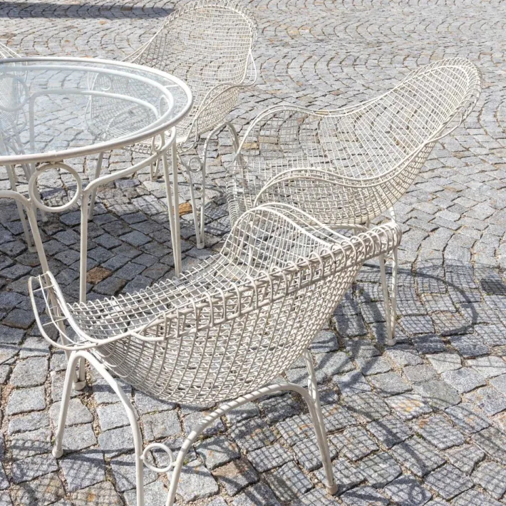 Pamono Patio Furniture Set, Italy, 1950s, Set of 6 Outlet