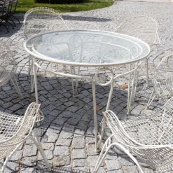 Pamono Patio Furniture Set, Italy, 1950s, Set of 6 Outlet