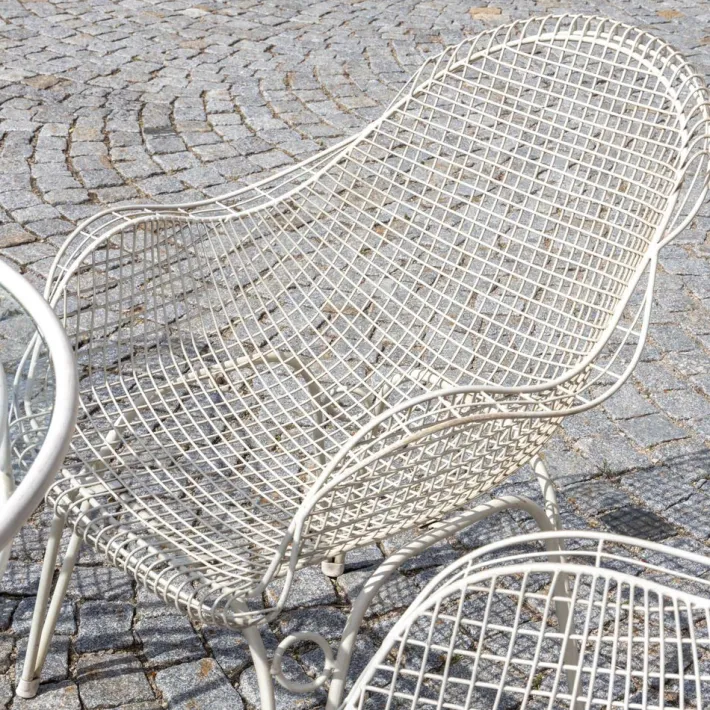 Pamono Patio Furniture Set, Italy, 1950s, Set of 6 Outlet