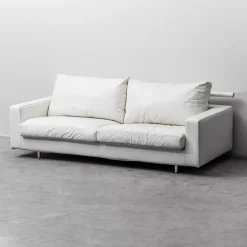 Pamono Patrick Model 3-Seater Sofa in White Leather from Flexform Hot