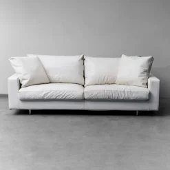 Pamono Patrick Model 3-Seater Sofa in White Leather from Flexform Hot