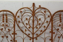 Pamono Peacock Rattan Headboard, 1970s Hot