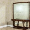 Pamono Pearwood Vanity Table with Mirror, 1900s Best