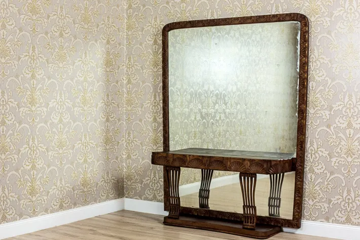 Pamono Pearwood Vanity Table with Mirror, 1900s Best