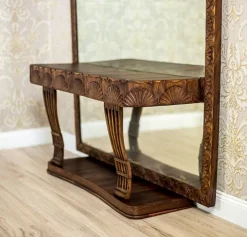 Pamono Pearwood Vanity Table with Mirror, 1900s Best