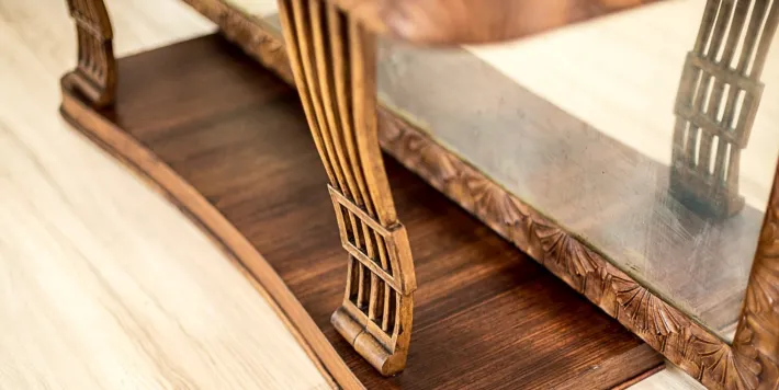 Pamono Pearwood Vanity Table with Mirror, 1900s Best