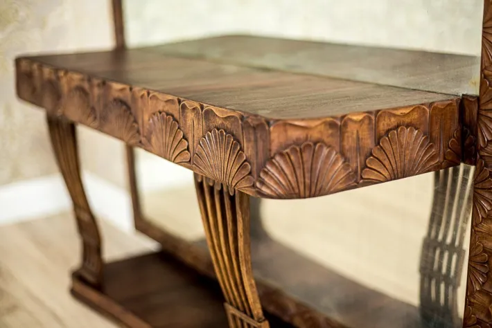 Pamono Pearwood Vanity Table with Mirror, 1900s Best