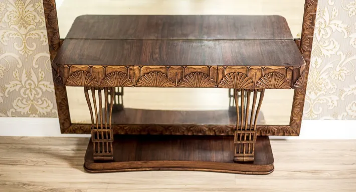 Pamono Pearwood Vanity Table with Mirror, 1900s Best