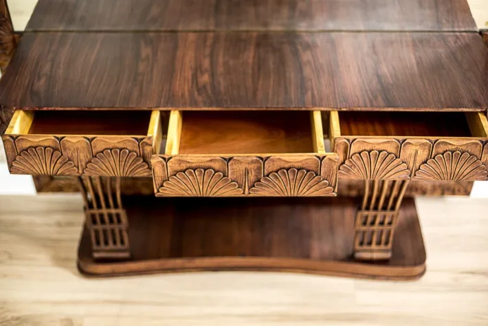 Pamono Pearwood Vanity Table with Mirror, 1900s Best