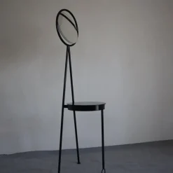 Pamono Philippe Starck Style Black Dressing Table from the 90s, Made in Italy by Philippe Starck