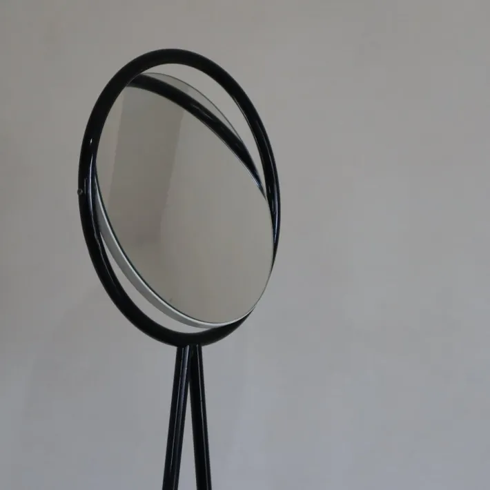 Pamono Philippe Starck Style Black Dressing Table from the 90s, Made in Italy by Philippe Starck