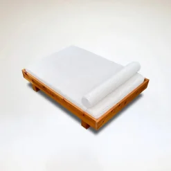 Pamono Pine and Bouclé Daybed by Ate Van Apeldoorn for Houtwerk Hattem, 1970s Hot